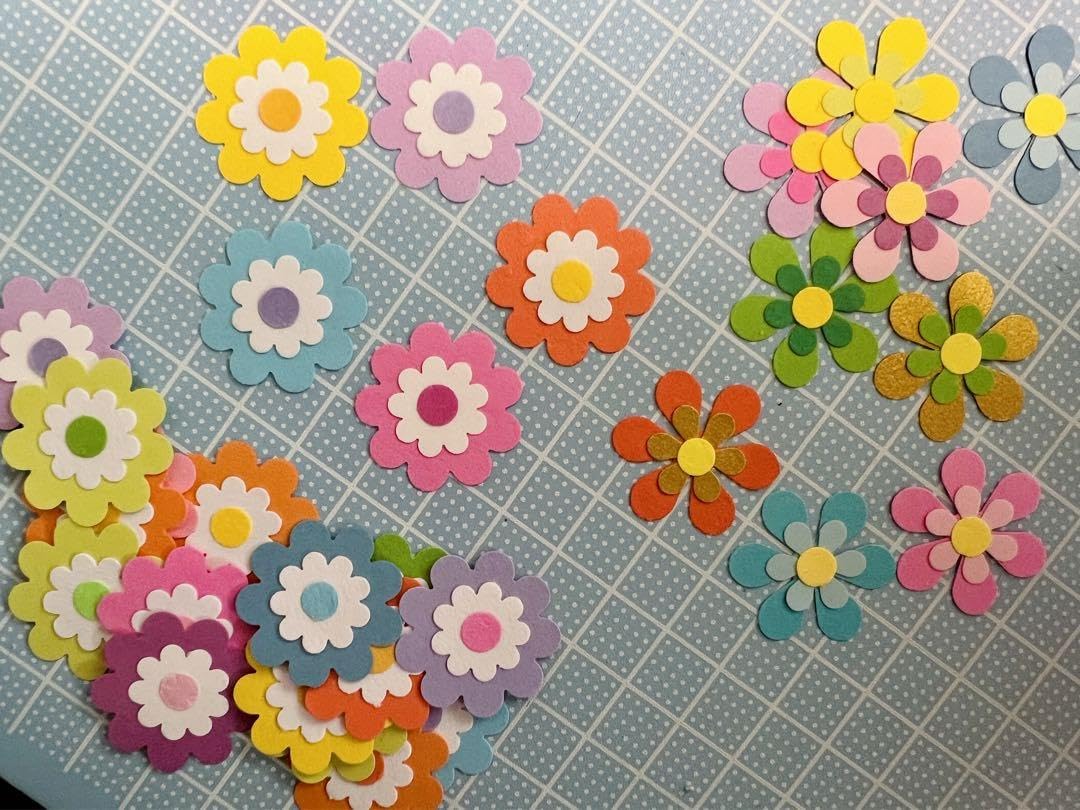 Amazon.co.jp: クラフトパンチ アレンジフラワー①.③ カラフル お花